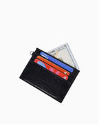 Unisex Vegan Leather Studded Black Card Holder