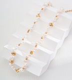 Verve Freshwater Pearl & Textured Gold Chain Necklace
