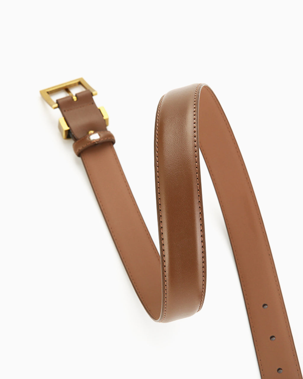 Women's Statement Vintage Style Belt with Gold Buckle & Chain Detail