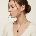Vintage Landscape Pendant Necklace