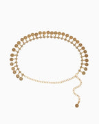 Women's Bohemian Gold Medallion Waist Chain Belt