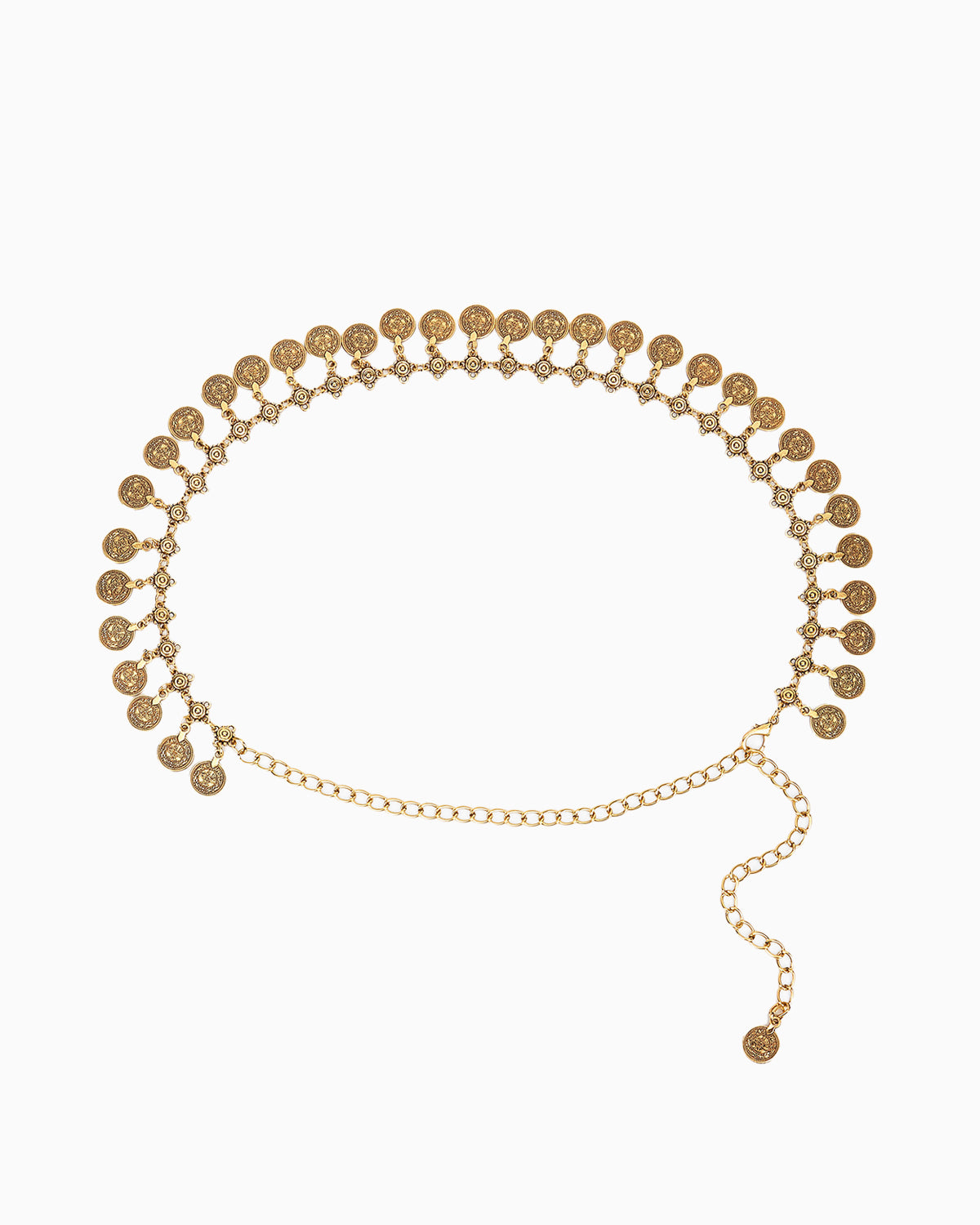 Women's Bohemian Gold Medallion Waist Chain Belt