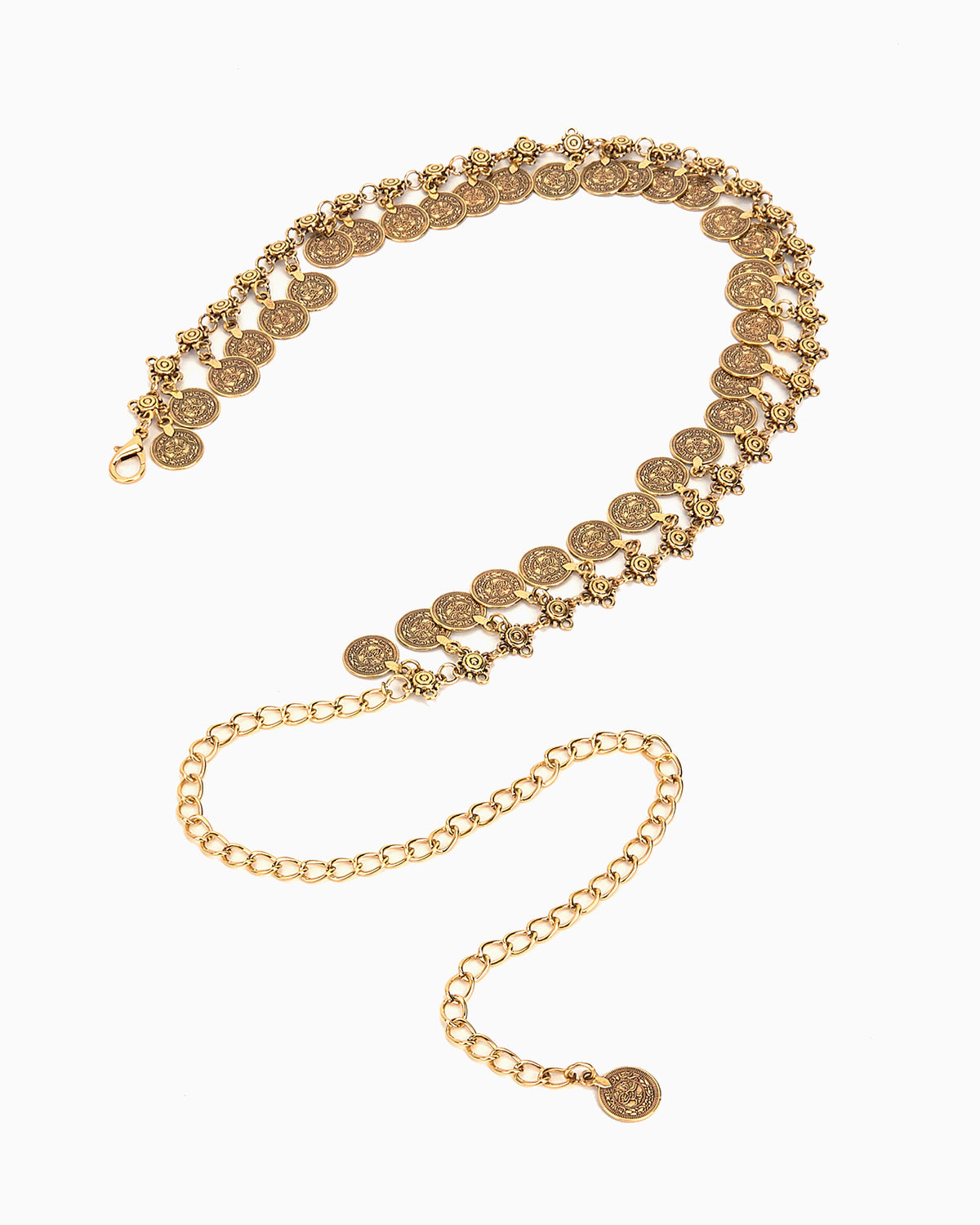 Women's Bohemian Gold Medallion Waist Chain Belt