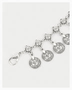 Women's Bohemian Silver Medallion Waist Chain Belt