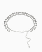 Women's Bohemian Silver Medallion Waist Chain Belt