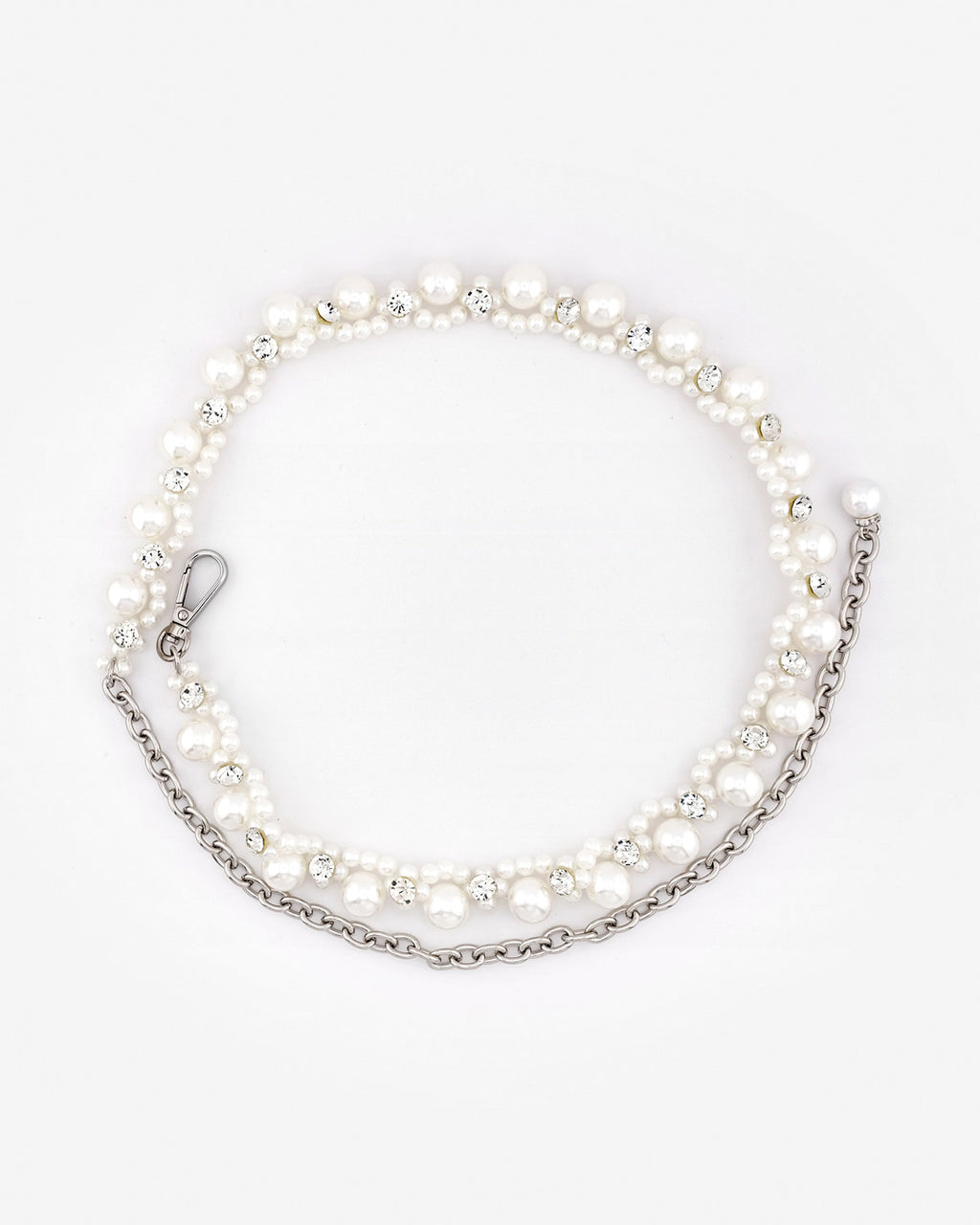 Women's Pearl & Crystal Chain Belt, Bridal chain belt