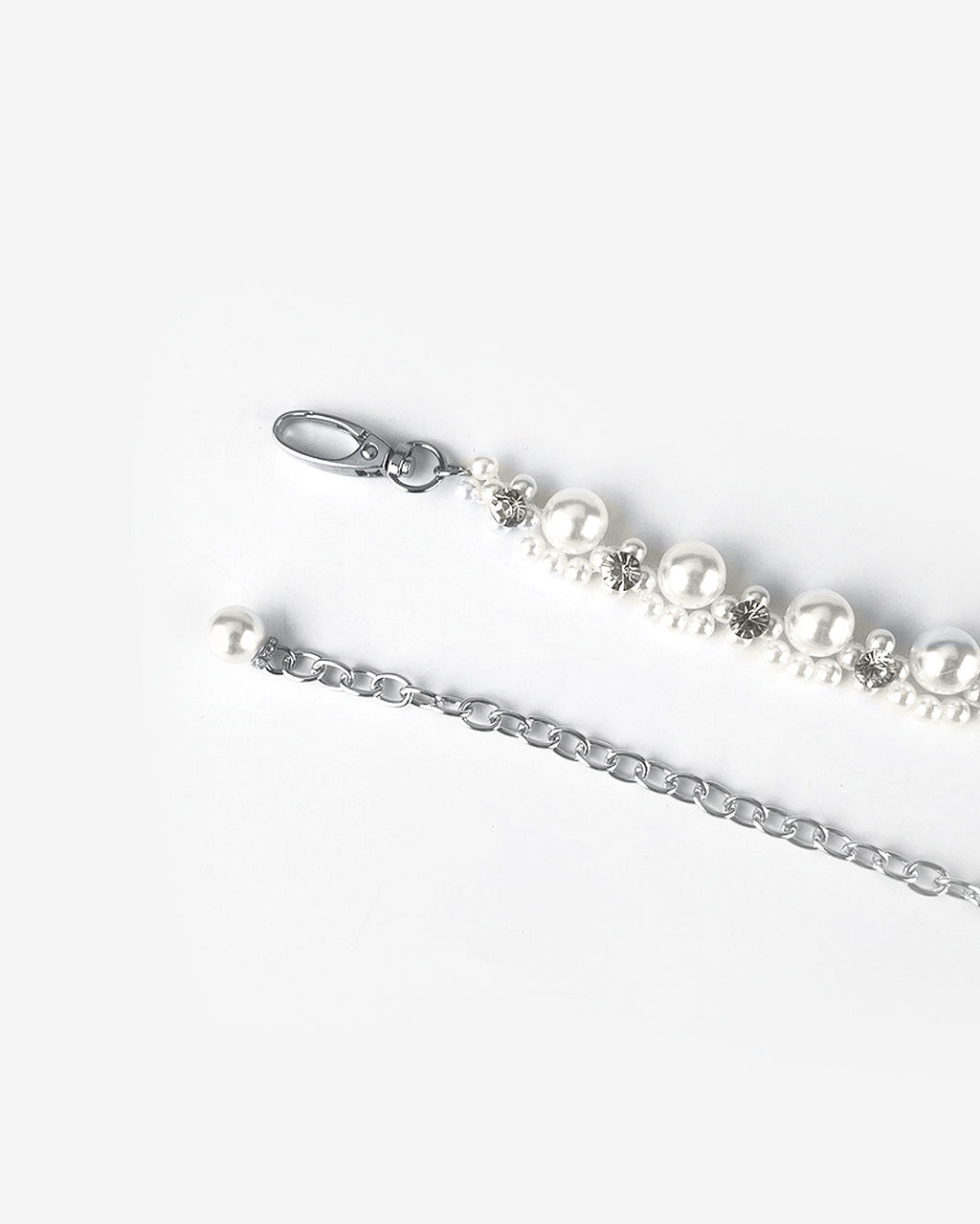 Women's Pearl & Crystal Chain Belt, Bridal chain belt