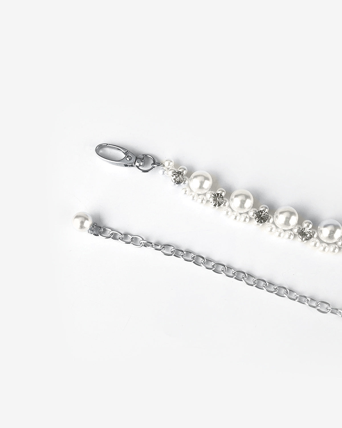 Women's Pearl & Crystal Chain Belt, Bridal chain belt