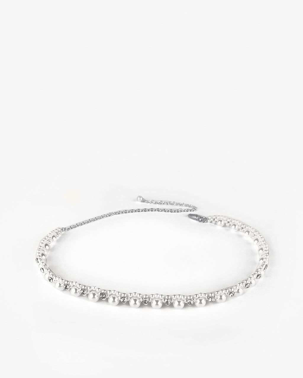 Women's Pearl & Crystal Chain Belt, Bridal chain belt