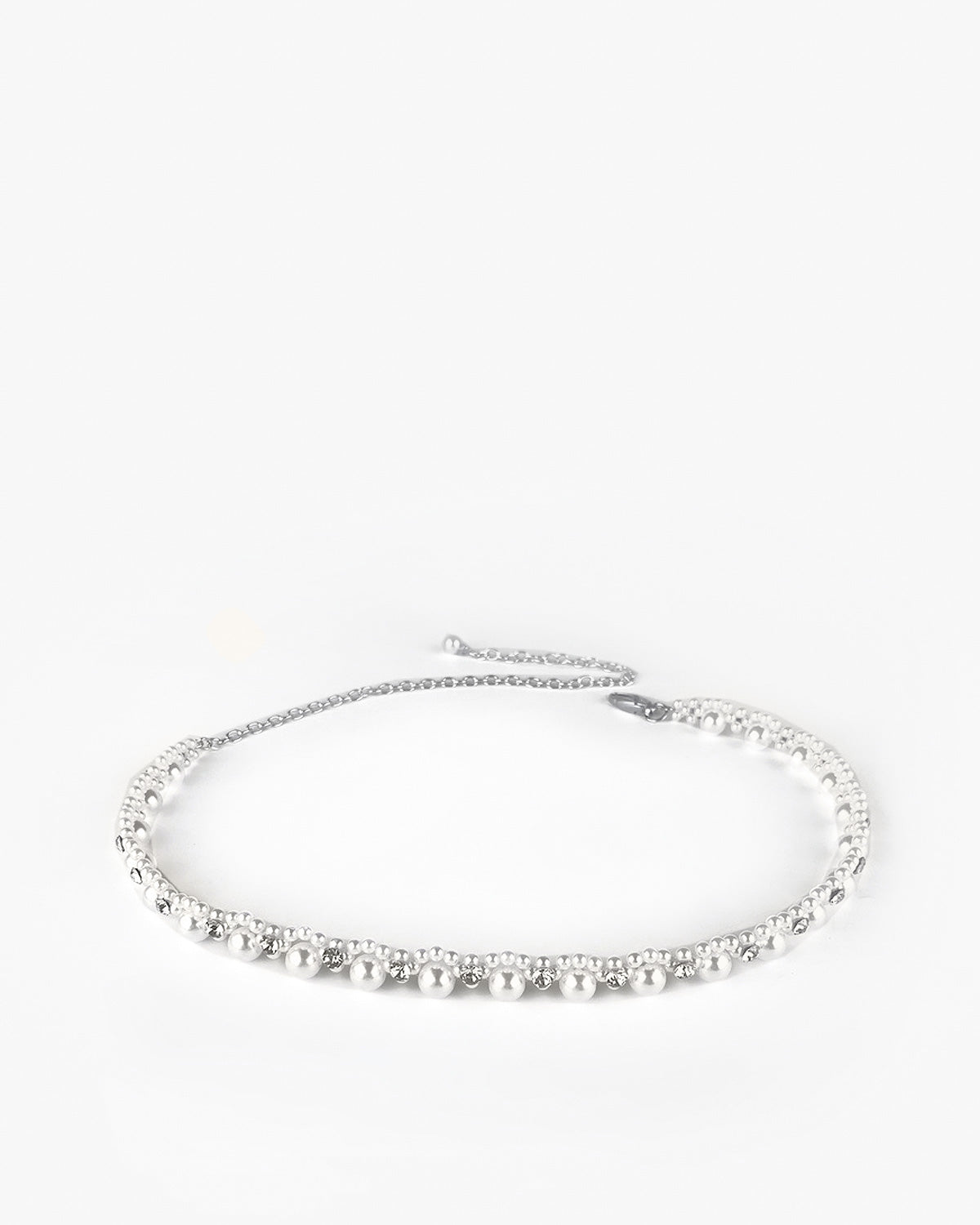 Women's Pearl & Crystal Chain Belt, Bridal chain belt