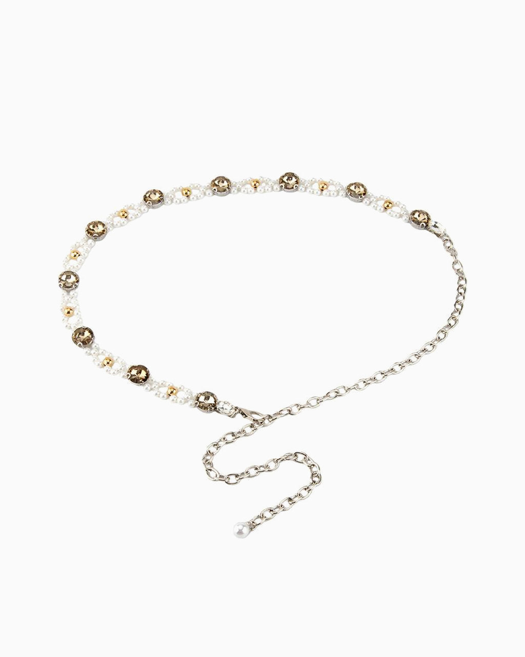 Women's Pearl and Crystal Waist Chain