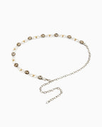 Women's Pearl and Crystal Waist Chain
