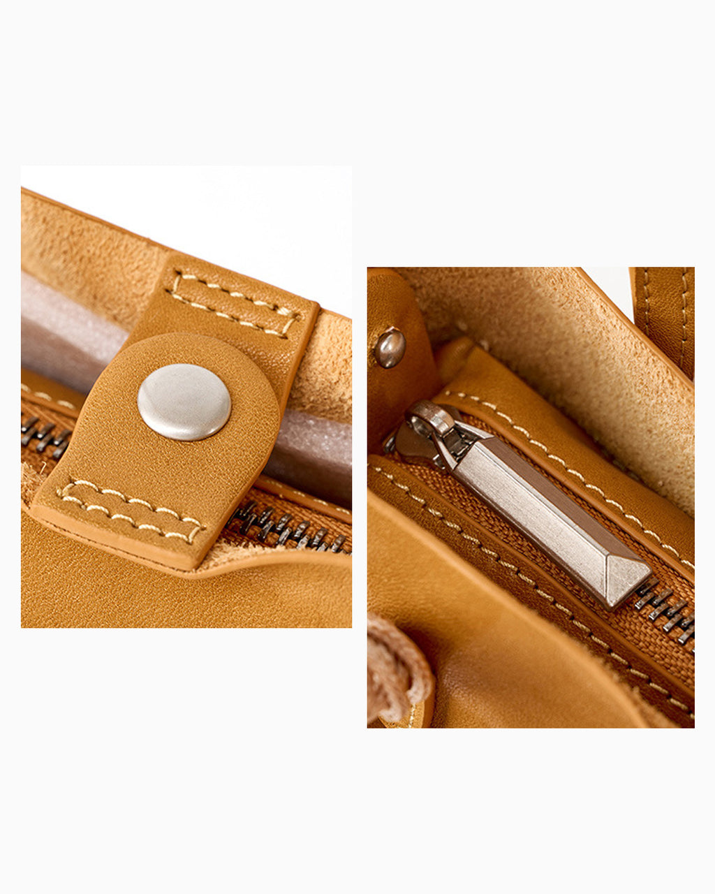 Mini Leather Tote Crossbody Bag with Charm
