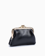 Black Genuine Oil Wax Leather Women’s Purse