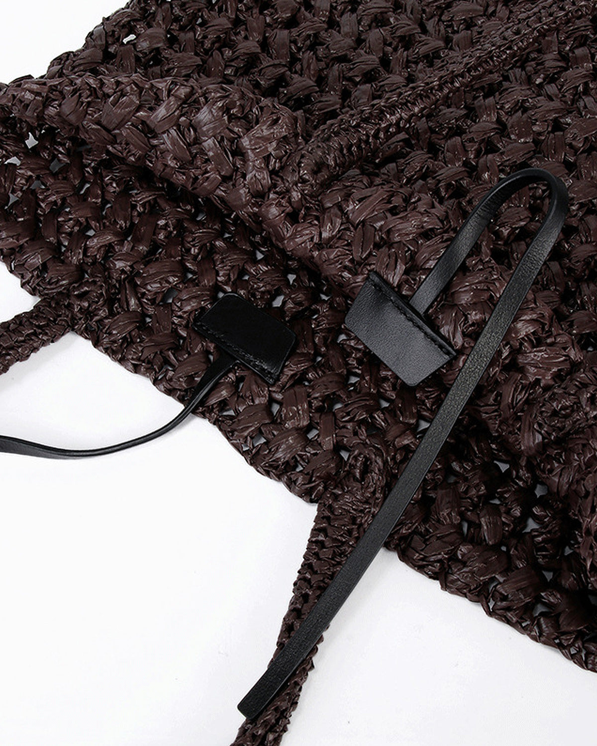 Leather straps to hold a removable pouch