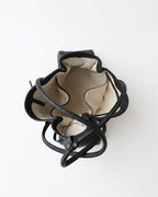 Compartment details of the Black Structured Shoulder Tote with Buckle Strap | BUCKLE Collective